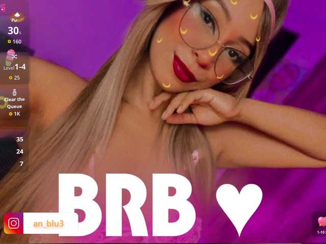 AnnieBlu3 online show from August 9, 10:44 pm