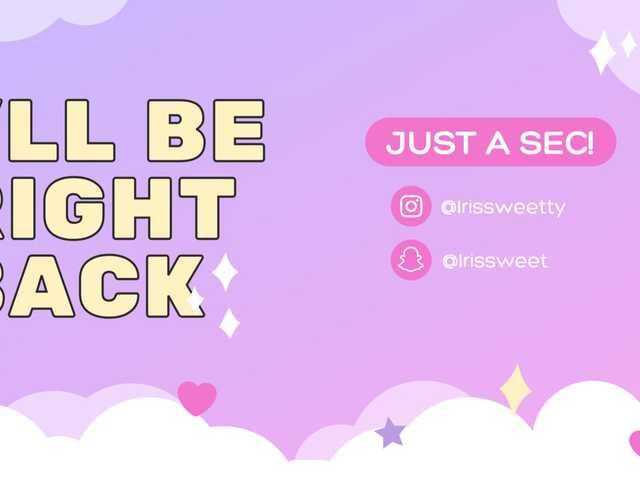 IrisSweety online show from August 9, 2:18 pm