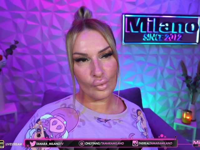 TamaraMilano online show from August 9, 8:15 am