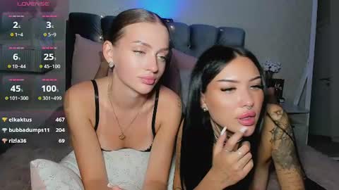 Jess blond and Leila brunette online show from July 2, 4:52 pm