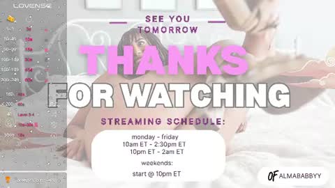 Almababbyy online show from August 14, 5:33 am