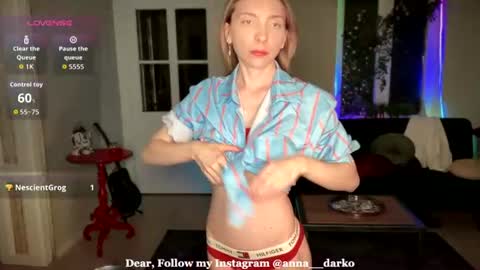 Anna Darko online show from August 13, 12:13 am