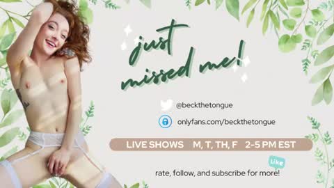 Beck the tongue online show from July 15, 4:24 am