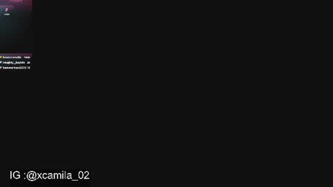 camila  online show from August 2, 11:00 pm