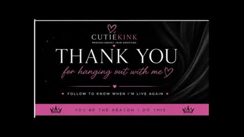 CUTIE KINKS OFFICIAL CHATROOM AND LIVE STREAM online show from August 1, 7:31 pm