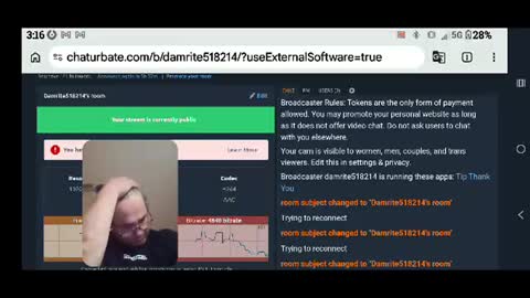 Damrite online show from July 27, 7:14 am