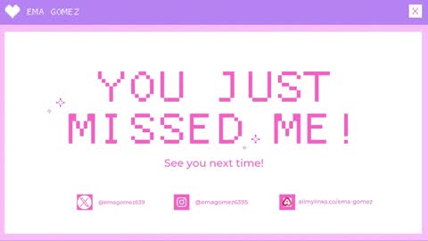 Ema gomez online show from April 13, 7:57 pm