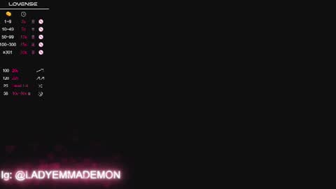 Mistress Emma Demon online show from August 8, 6:19 pm