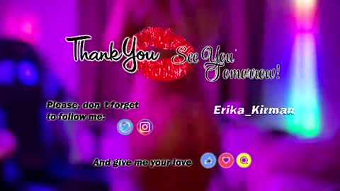 Erika online show from August 8, 3:12 pm