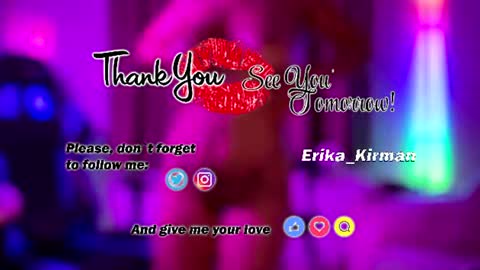 Erika online show from August 12, 5:04 pm