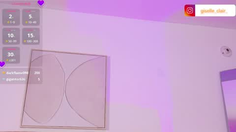 giselleclair online show from April 21, 7:58 am