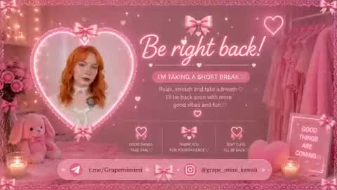 Grape Mimi  online show from August 18, 7:31 pm