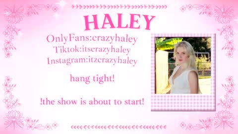Haley online show from March 31, 3:09 pm