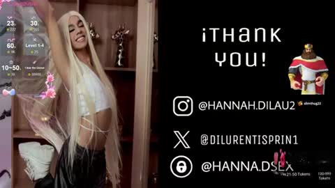 hannah dilau  online show from August 29, 10:31 pm