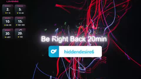Hidden Desire online show from August 13, 11:35 am