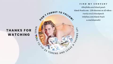 Peaches online show from August 7, 9:15 pm