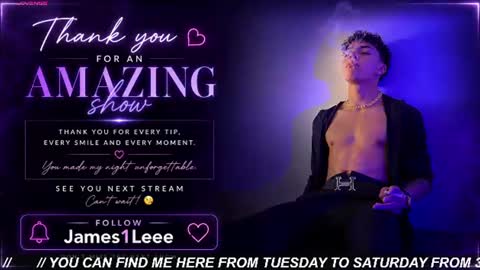 james1lee_ online show from August 15, 3:38 pm