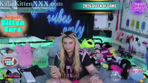 KalieKitten online show from August 7, 1:16 am