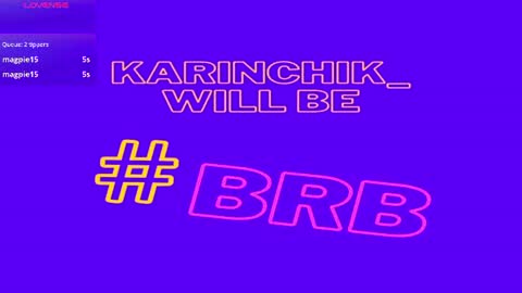 Karina online show from July 10, 10:37 pm