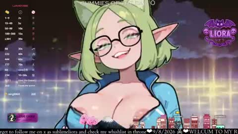 im Liora uwu   online show from August 9, 4:08 pm
