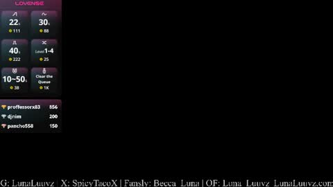 Luna Luuvz online show from August 13, 5:21 am