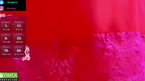 FREE OF sugarmarsha online show from August 8, 6:35 am