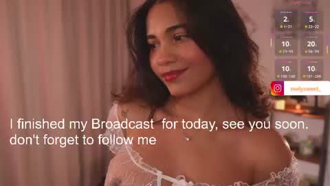 Melanie online show from August 3, 6:59 pm