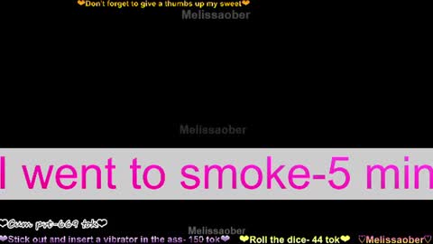 Melissa Ober online show from August 9, 4:52 pm