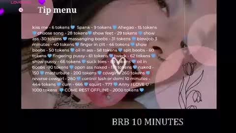 anny online show from July 19, 1:40 am