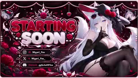 MiyariFox online show from August 10, 11:50 pm