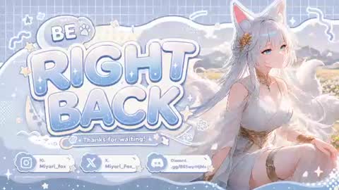 MiyariFox online show from August 15, 8:57 pm