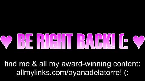 Ayana Delatorre online show from July 23, 2:36 am