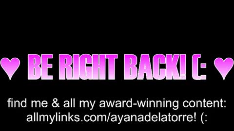 Ayana Delatorre online show from July 30, 2:19 am