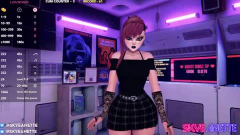 SkyeAnette online show from August 16, 1:09 am