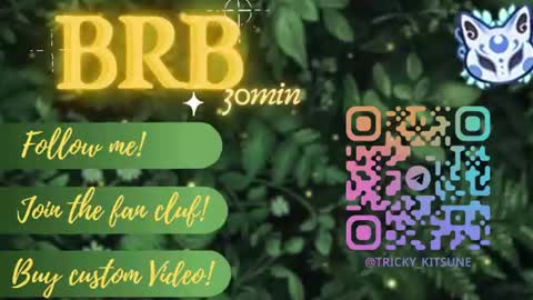 trickykitsune online show from August 15, 3:05 pm
