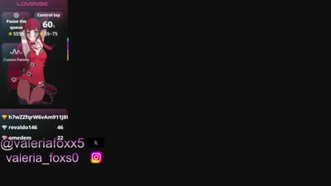 Valeriafoxx online show from August 4, 1:02 am