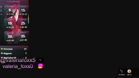 Valeriafoxx online show from August 8, 12:22 am