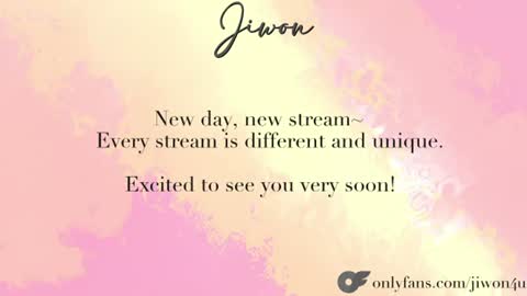J i w o n   online show from August 14, 7:39 pm