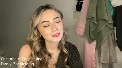 zoepleasing online show from April 14, 12:30 am